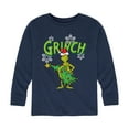 thumbnail image 1 of The Grinch - The Grinch Stealing Christmas Tree Boys' Long Sleeve Graphic T-Shirt, 1 of 4