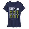thumbnail image 1 of The Grinch - The Many Moods of Grinch - Women's Short Sleeve Graphic T-Shirt, 1 of 4