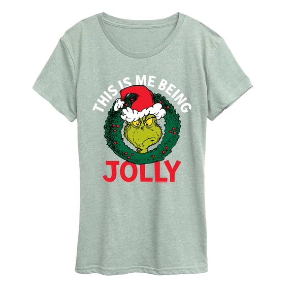The Grinch - This Is Me Being Jolly - Women's Short Sleeve Graphic T-Shirt