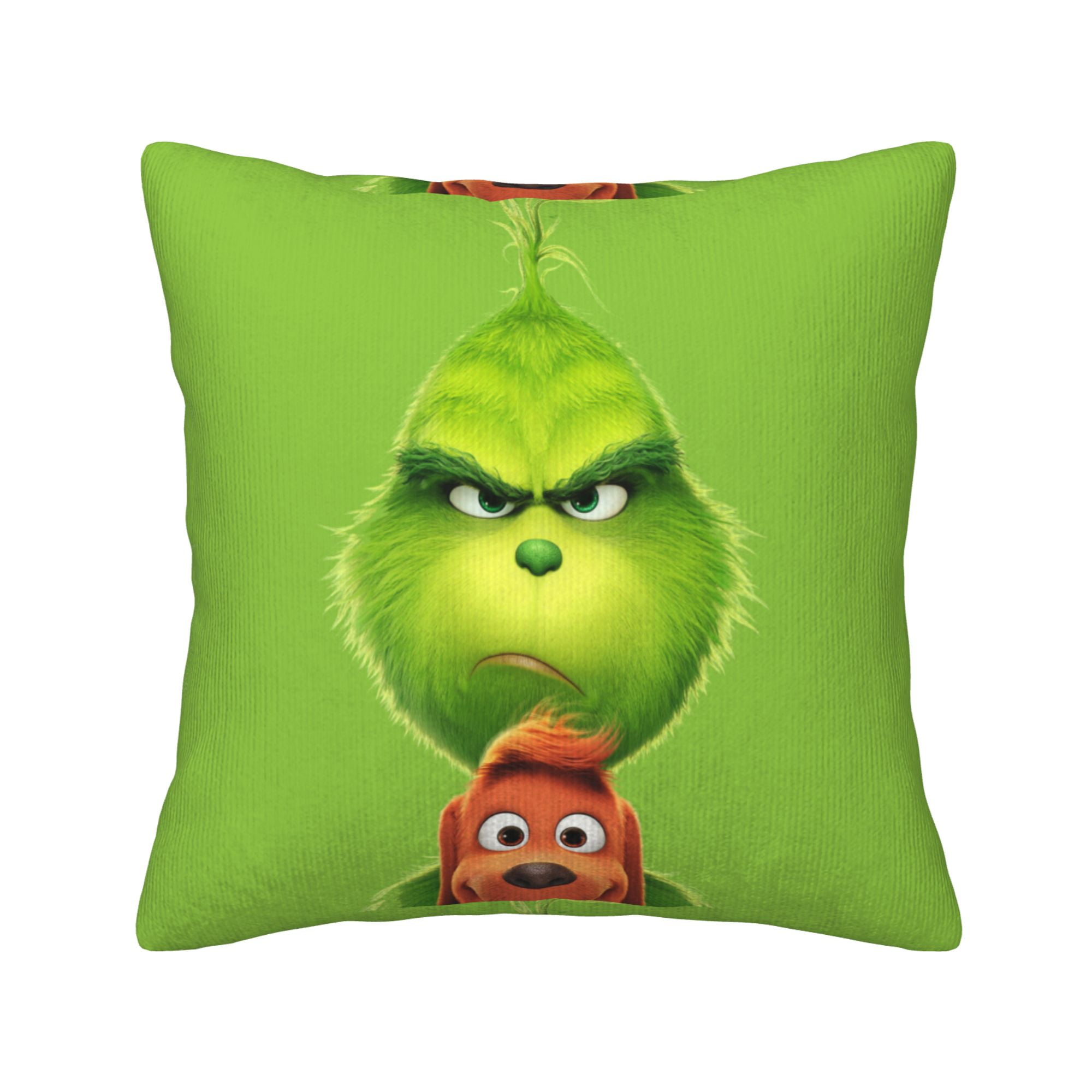 The Grinch Throw Pillow Covers, Corduroy Decor Pillow Covers Fall Decorations Couch Pillowcase