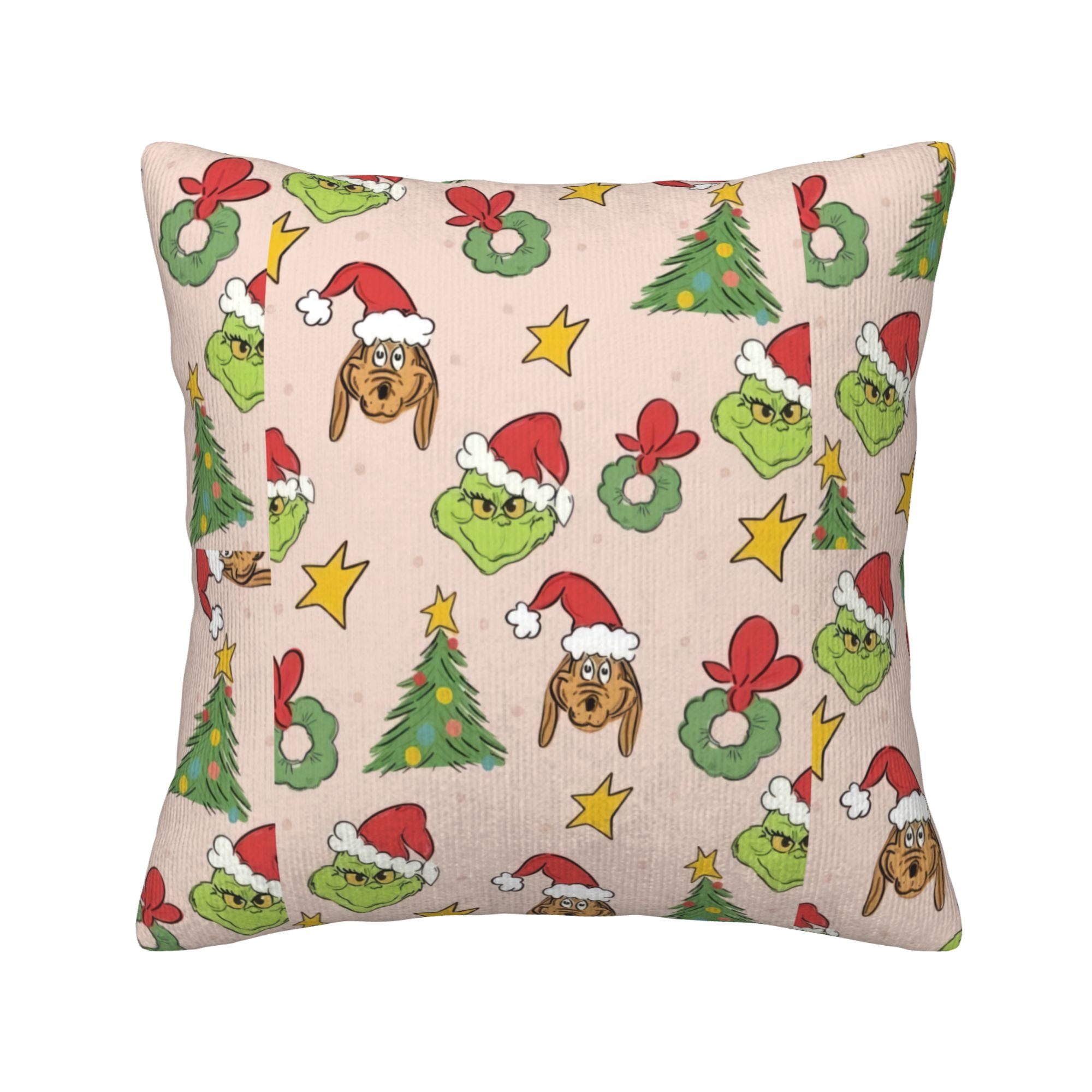 The Grinch Throw Pillow Covers, Corduroy Decor Pillow Covers Fall