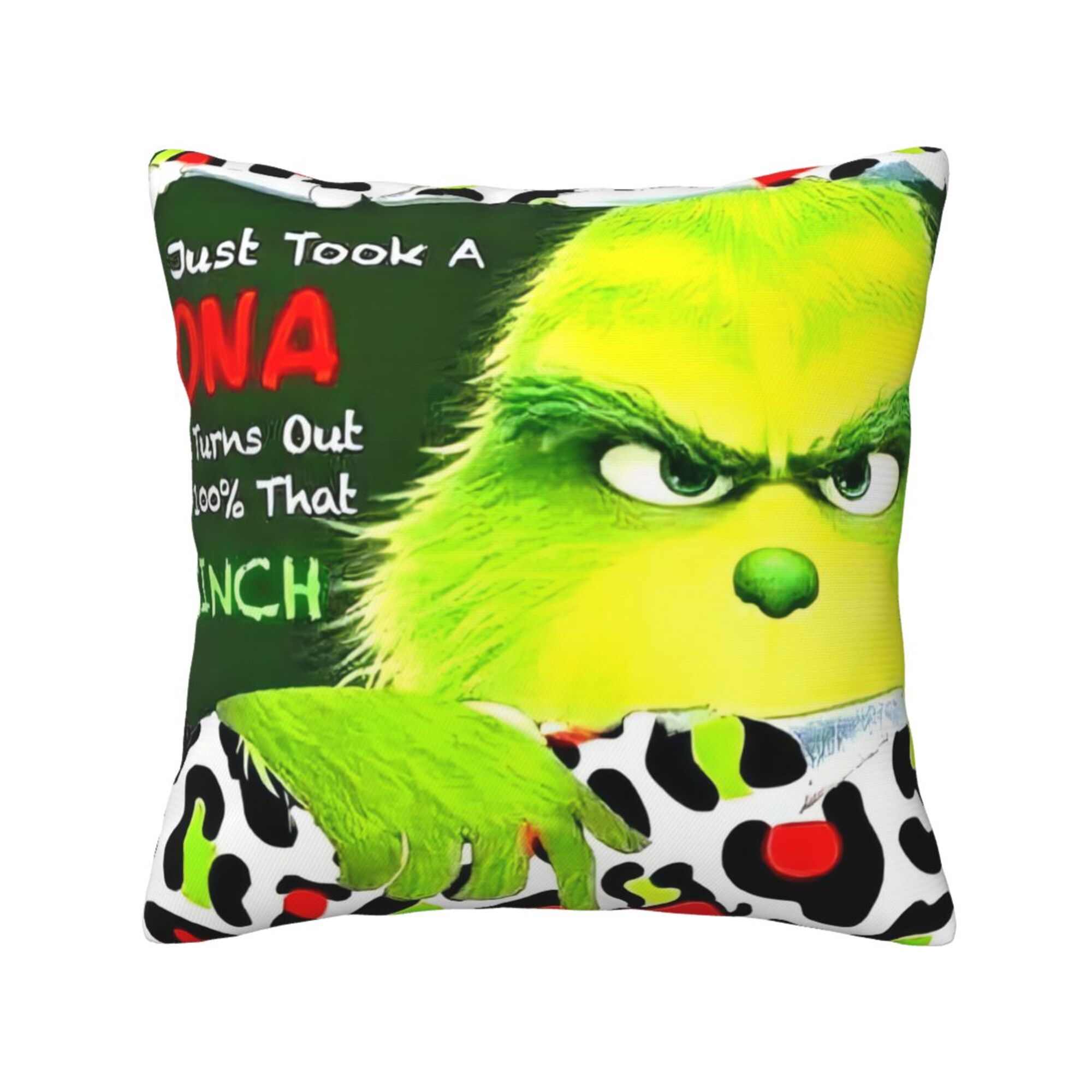 The Grinch Throw Pillow Covers, Season Decor Pillow Covers Fall Decorations Couch Pillowcase