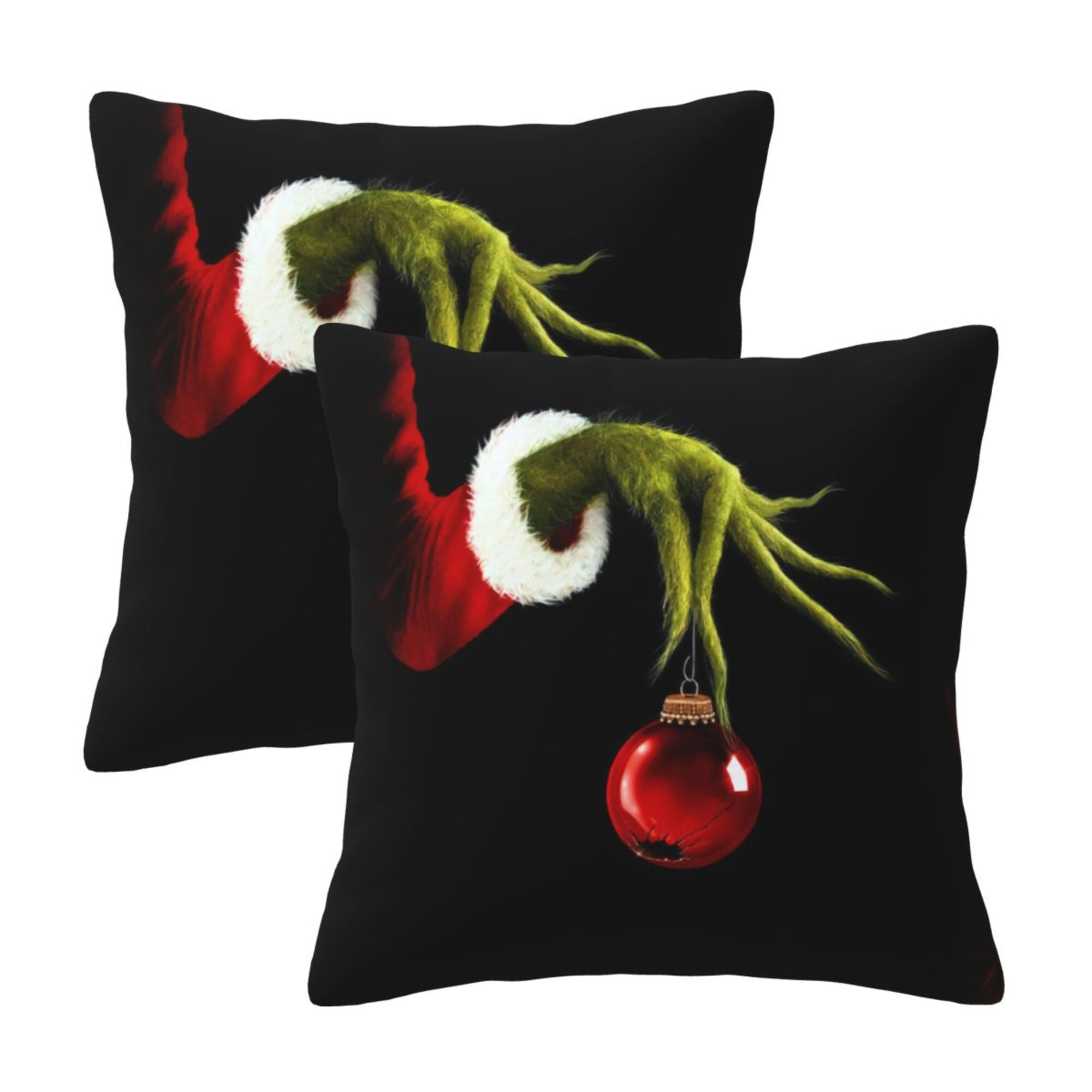 The Grinch Throw Pillow Covers Set of 2, Polyester Decor Pillow Covers Fall Decorations Couch