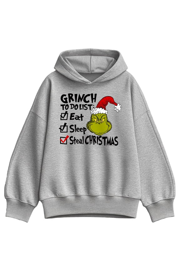 The Grinch - To Do List - Women's Oversized Fleece Hoodie Sweatshirt