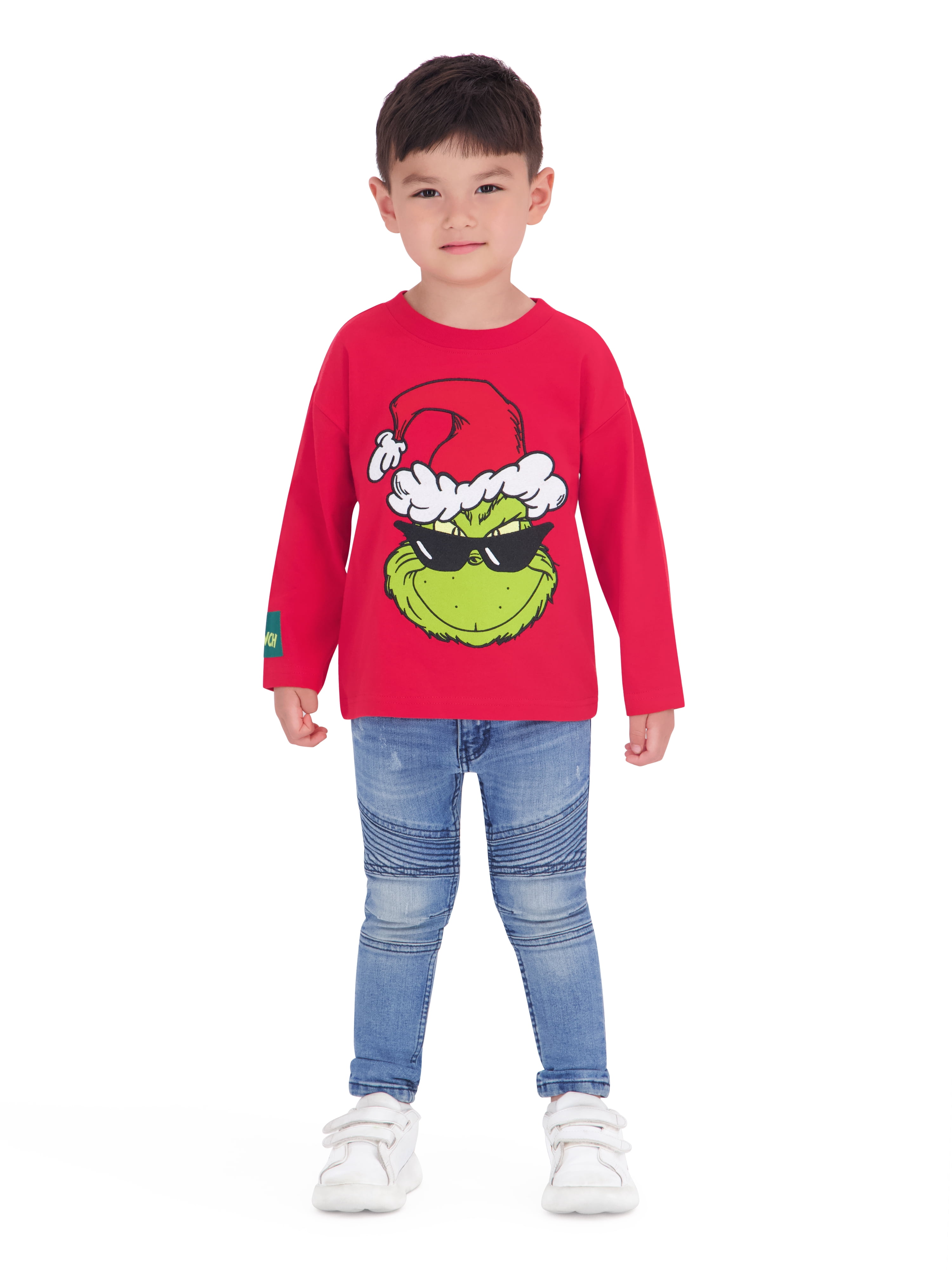 The Grinch Toddler Boy Sunglasses Long Sleeve Tee, Sizes 12 Months-5T