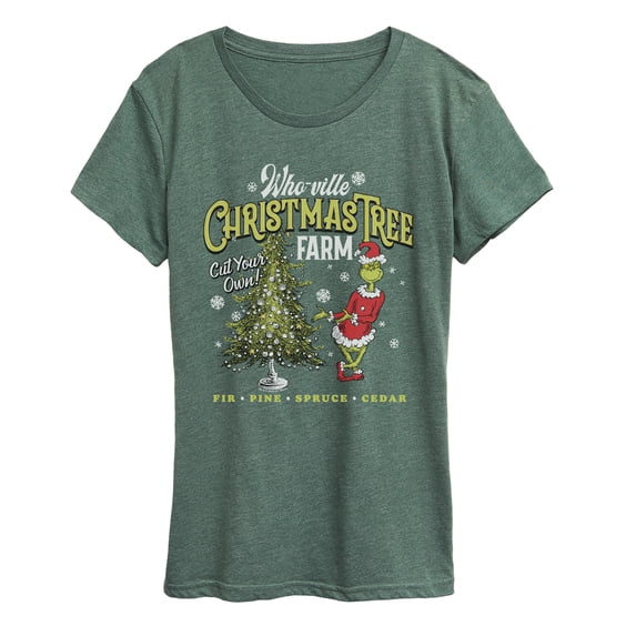 The Grinch - Tree - Women's Short Sleeve Graphic T-Shirt
