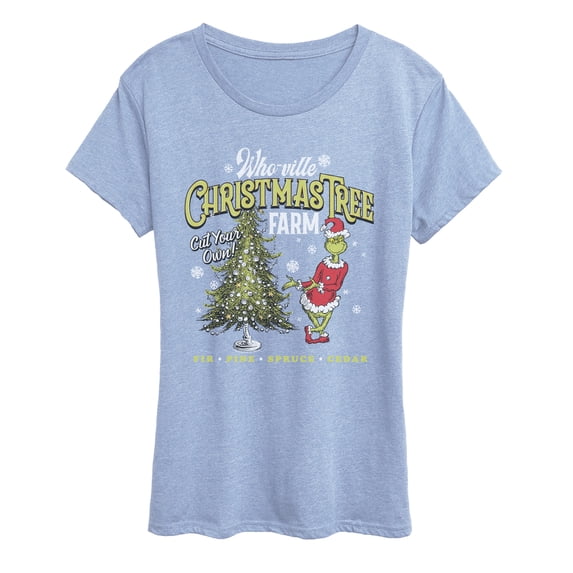 The Grinch - Tree - Women's Short Sleeve Graphic T-Shirt