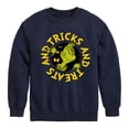 thumbnail image 1 of The Grinch - Tricks And Treats The Grinch - Toddler & Youth Crewneck Fleece Sweatshirt, 1 of 5