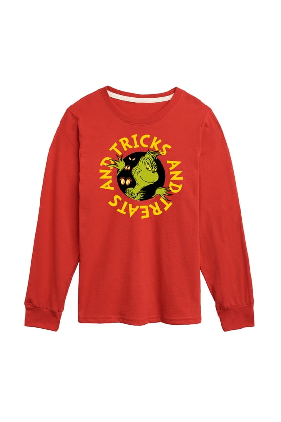 The Grinch - Tricks And Treats The Grinch - Toddler & Youth Long Sleeve Graphic T-Shirt