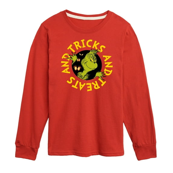 The Grinch - Tricks And Treats The Grinch - Toddler & Youth Long Sleeve Graphic T-Shirt