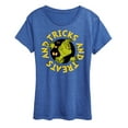 thumbnail image 1 of The Grinch - Tricks And Treats The Grinch - Women's Short Sleeve Graphic T-Shirt, 1 of 5