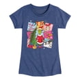 thumbnail image 1 of The Grinch - Vintage Squares - Youth Girls Fitted Short Sleeve T-Shirt, 1 of 4