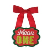 The Grinch Who Stole Christmas, "Mean One" Mini Metal Sign, Red, 3.4" HIgh