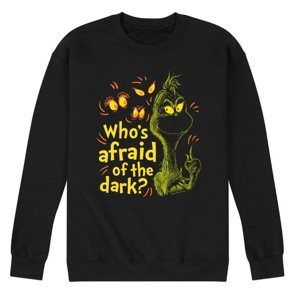 The Grinch  - Who's Afraid Of The Dark - Men's Crew Neck Fleece Pullover