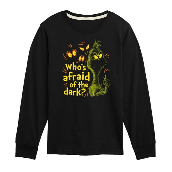 The Grinch - Who's Afraid Of The Dark - Toddler & Youth Long Sleeve Graphic T-Shirt