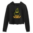 thumbnail image 1 of The Grinch - Who's Scared - Juniors Cropped Pullover Hoodie, 1 of 5