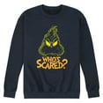 thumbnail image 1 of The Grinch  - Who's Scared  - Men's Crew Neck Fleece Pullover, 1 of 5