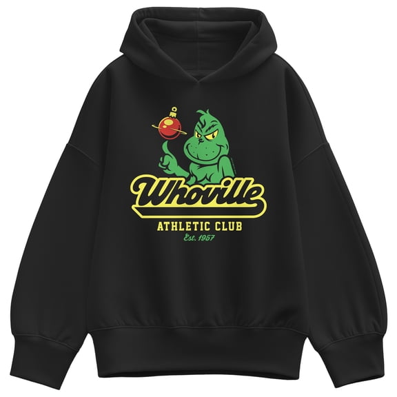 The Grinch - Whoville Athletic Club Women's Oversized Fleece Hoodie Sweatshirt