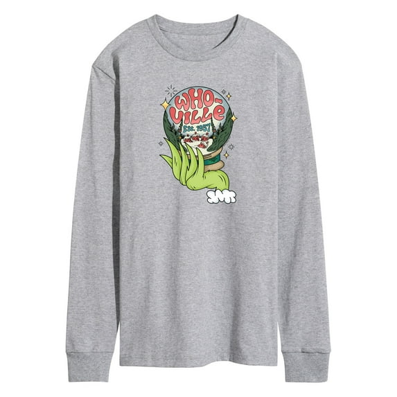 The Grinch - Whoville Globe - Men's Long Sleeve T-Shirt