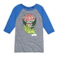 thumbnail image 1 of The Grinch - Whoville Globe - Toddler & Youth Raglan Graphic T-Shirt, 1 of 3