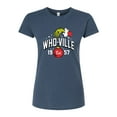 thumbnail image 1 of The Grinch - Whoville Grinch Hand - Juniors Fitted Graphic T-Shirt, 1 of 4