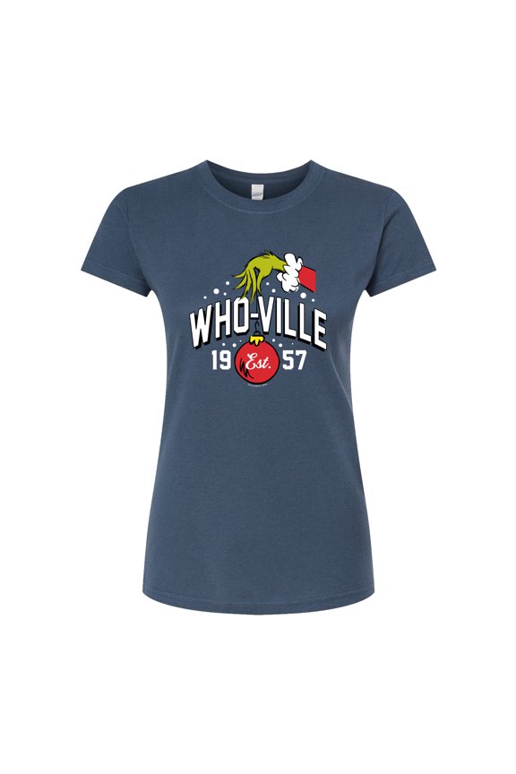 The Grinch - Whoville Grinch Hand - Juniors Fitted Graphic T-Shirt