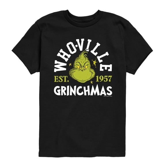 The Grinch - Whoville Grinchmas - Youth Boys Short Sleeve Graphic T-Shirt