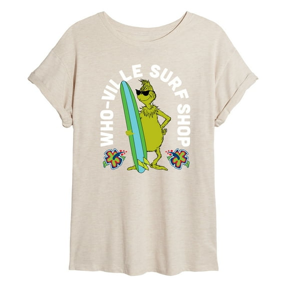 The Grinch - Whoville Surf Shop - Juniors Ideal Flowy Muscle T-Shirt