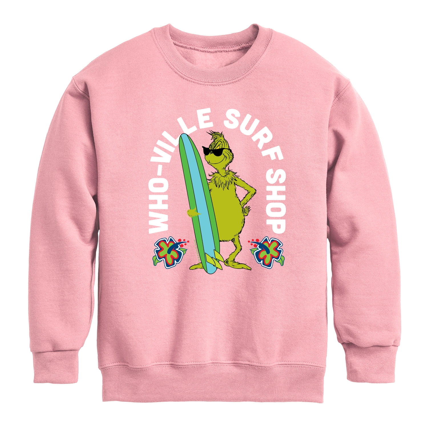 The Grinch Whoville Surf Shop Toddler Youth Crewneck Fleece