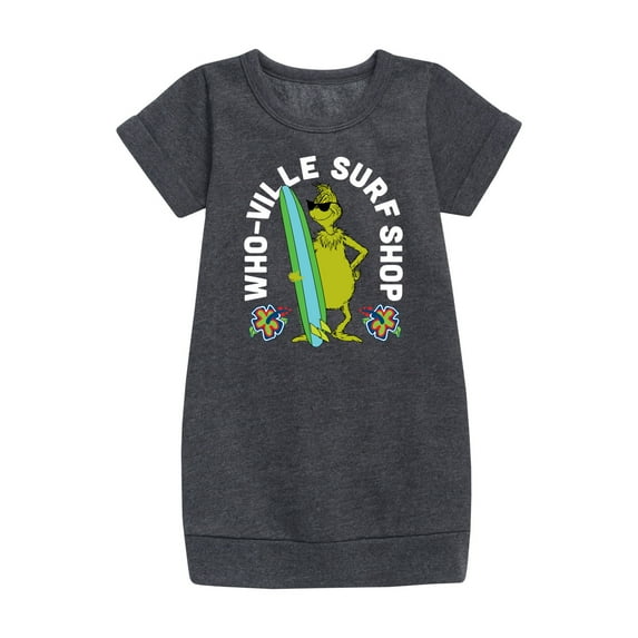 The Grinch - Whoville Surf Shop - Toddler & Youth Girls Fleece Dress
