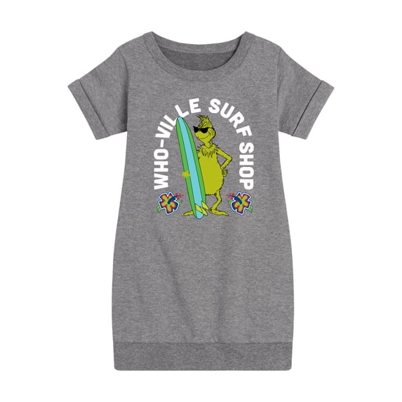 The Grinch - Whoville Surf Shop - Toddler & Youth Girls Fleece Dress