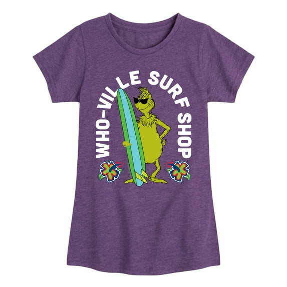 The Grinch - Whoville Surf Shop - Toddler & Youth Girls Short Sleeve Graphic T-Shirt