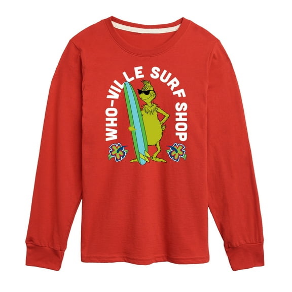 The Grinch - Whoville Surf Shop - Toddler & Youth Long Sleeve Graphic T-Shirt