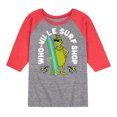 thumbnail image 1 of The Grinch - Whoville Surf Shop - Toddler & Youth Raglan Graphic T-Shirt, 1 of 1