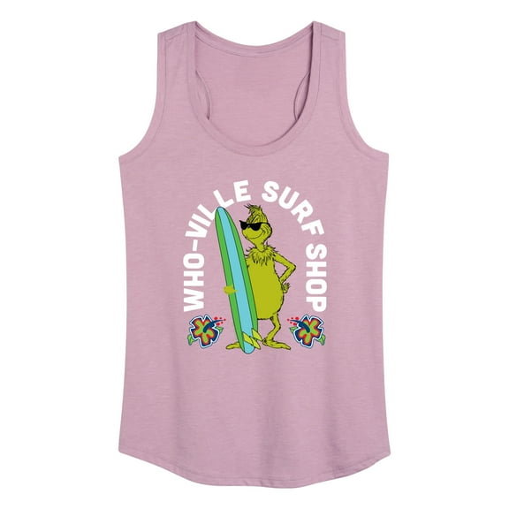 The Grinch - Whoville Surf Shop - Women's Racerback Tank Top