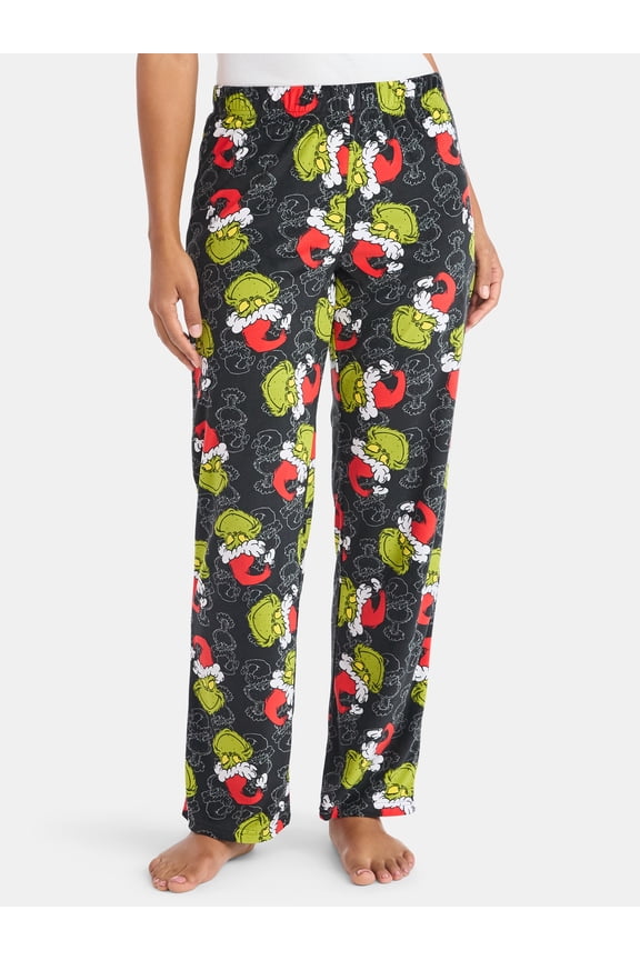 The Grinch Women's Velour Pajama Sleep Pants, Sizes XS-3X