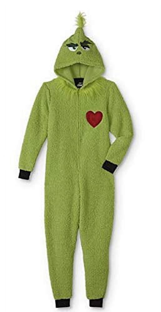 Fuzzy grinch pajamas new arrivals