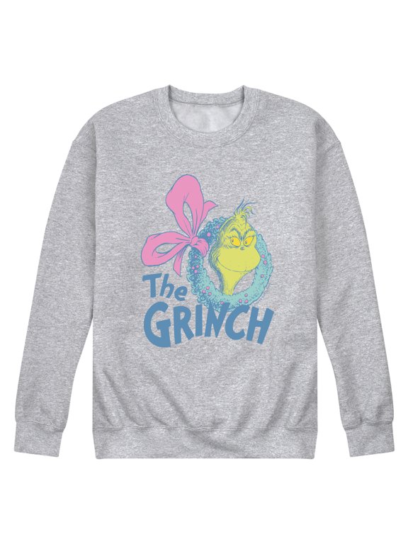 The Grinch - Wreath Logo Men's Graphic Fleece Sweatshirt