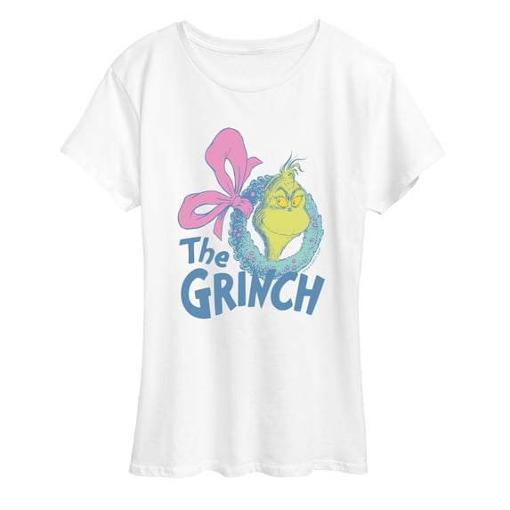 The Grinch - Wreath Logo - Women's Short Sleeve Graphic T-Shirt