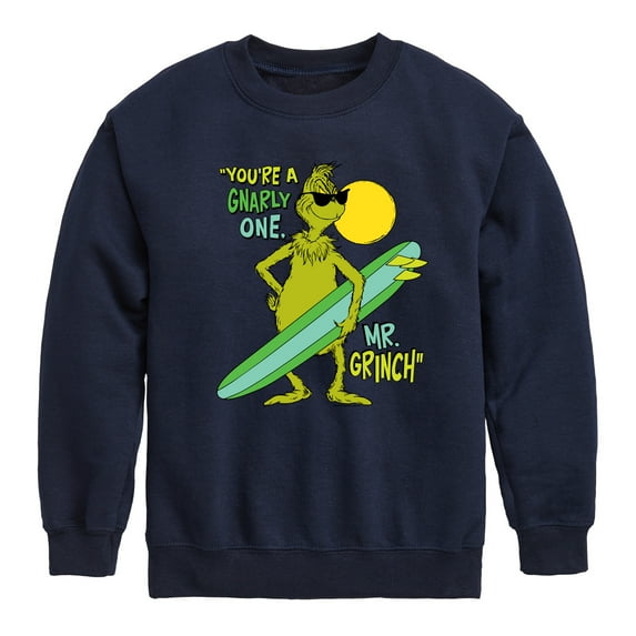 The Grinch - You're A Gnarly One Mr - Toddler & Youth Crewneck Fleece Sweatshirt