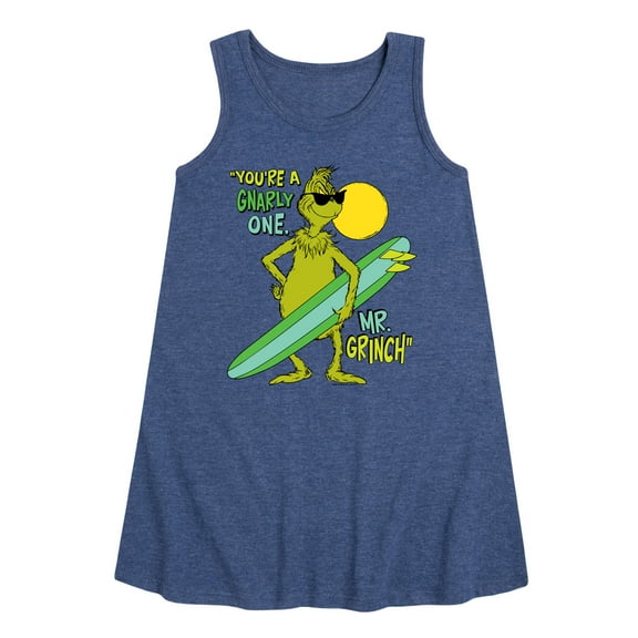 The Grinch - You're A Gnarly One Mr - Toddler & Youth Girls A-line Dress