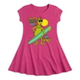 thumbnail image 1 of The Grinch - You're A Gnarly One Mr - Toddler & Youth Girls Fit & Flare Dress, 1 of 1