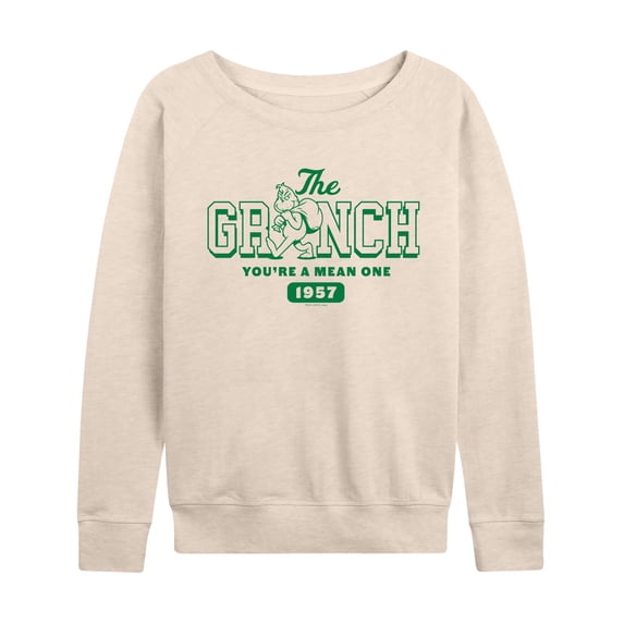 The Grinch - You're A Mean One - Women's French Terry Long Sleeve Pullover