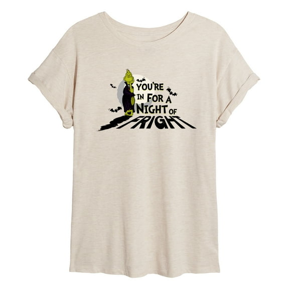 The Grinch - You're In For A Night Of Fright - Women's Oversized T-Shirt