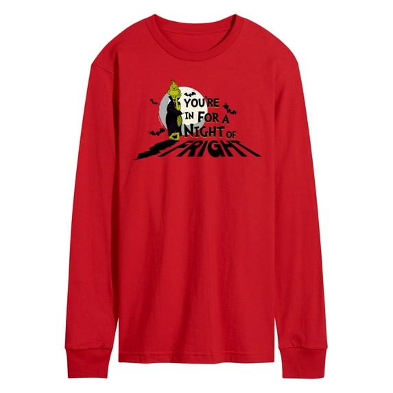 The Grinch - Your'e In For A Night Of Fright - Men's Long Sleeve T-Shirt