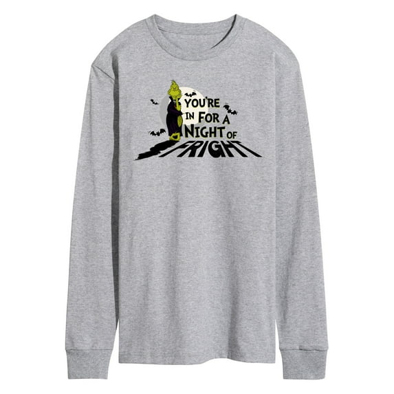 The Grinch - Your'e In For A Night Of Fright - Men's Long Sleeve T-Shirt