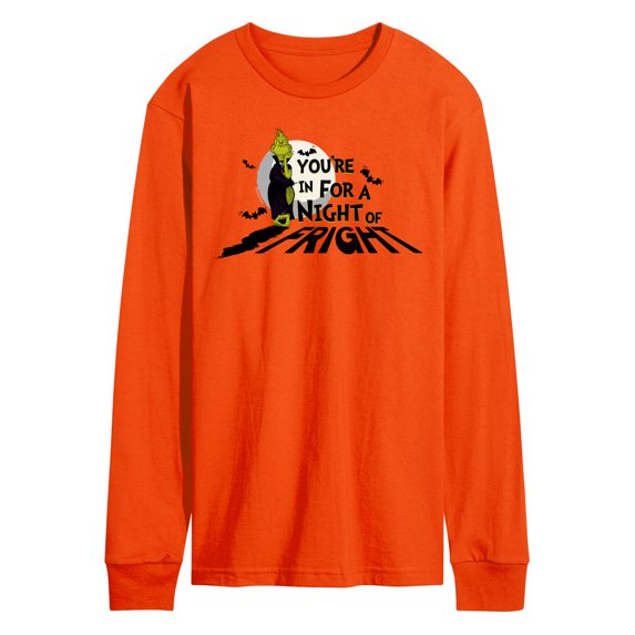 The Grinch - Your'e In For A Night Of Fright - Men's Long Sleeve Tee