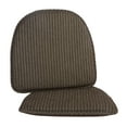 thumbnail image 1 of The Gripper 16.00" x 15.00" x 2.00" Nikita Chair Cushions, Chenille Stripe Taupe, 2 Count Pack, 1 of 5