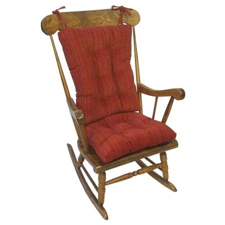 The Gripper, Garnet, Non-Slip Chenille Rocking Chair Cushion