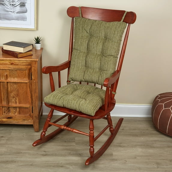 The Gripper Non-Slip Chenille Rocking Chair Cushion Set